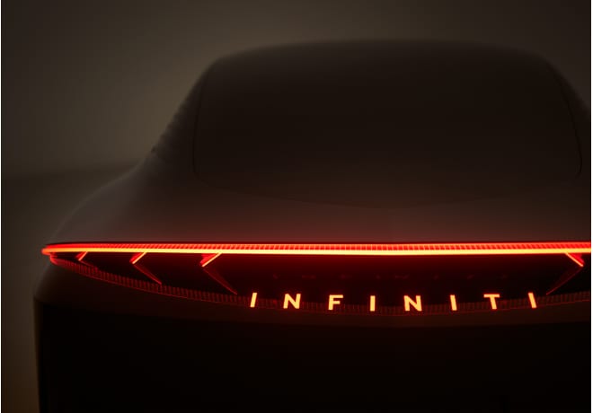 LED Taillights of INIFINITI Vision Qe All-Electric sedan